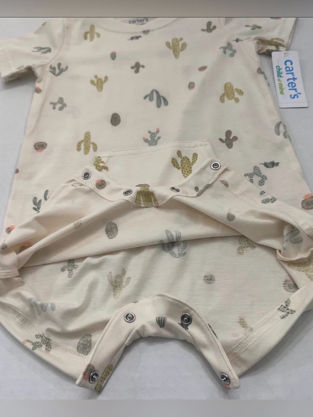Carter's Child of Mine Baby Boy Cactus Print Romper, 3/6 Months